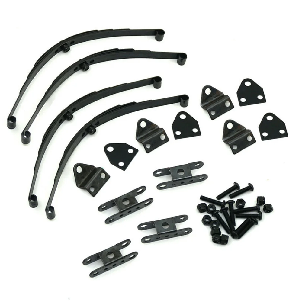 

Toys Spring Suspension Bracket Shock Absorber For RC 4WD D90 Remote Control Cars Cup head screws Nuts Leaf springs