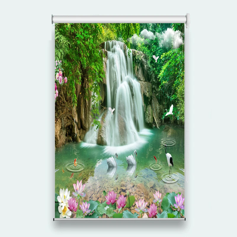 3D плотными шторы природа пейзаж оттенок для Гостиная Спальня Красота девушки