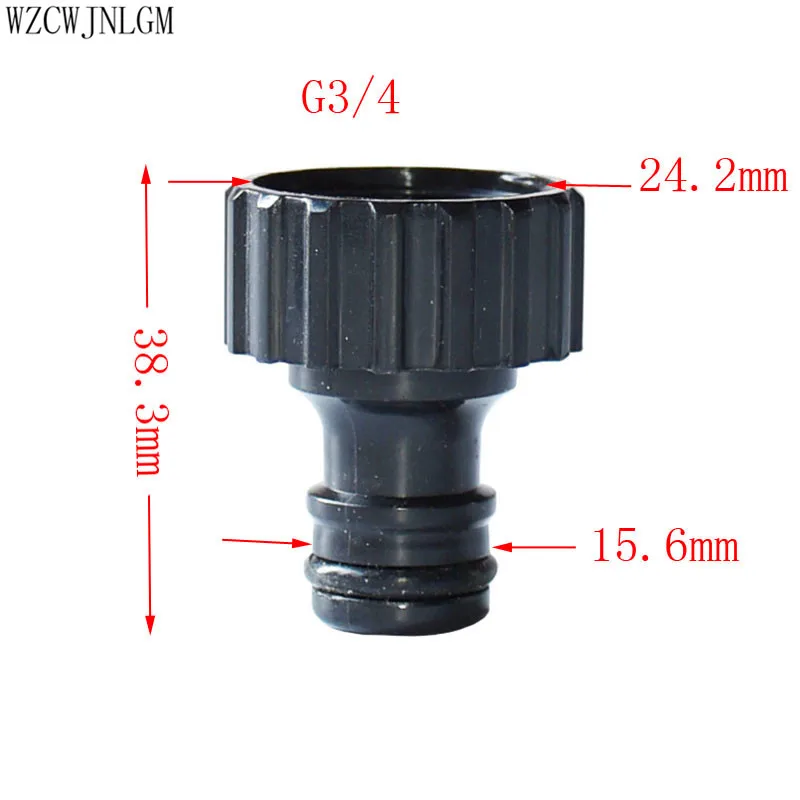 6 шт. адаптер для шланга полива сада 3/4 дюйма|tap connector|16mm irrigationgarden quick connector |