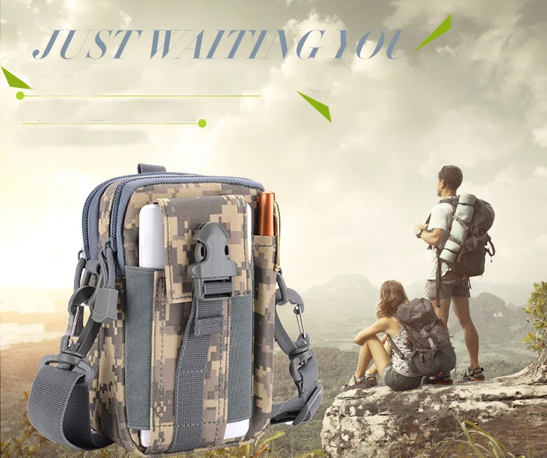 2017 Upgrade MOLLE Mini  Shoulder Men Nylon Waist Tactical Bag Tactical Waist Belt Military Sports Molle Bag Case for Phone (15)
