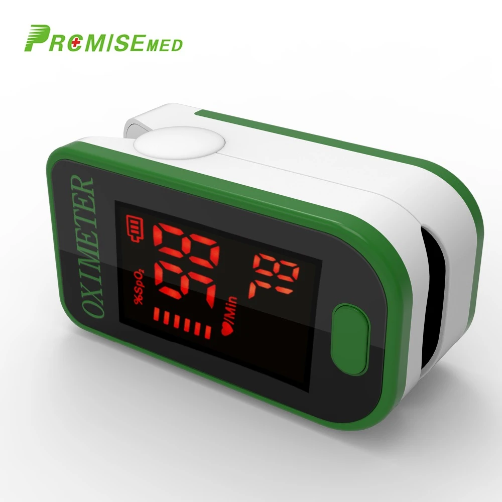 PRO-F4 пальцевой пульсоксиметр, пульс при 1 мин монитор насыщенности пульса кислорода в крови SPO2 одобренный CE-зеленый