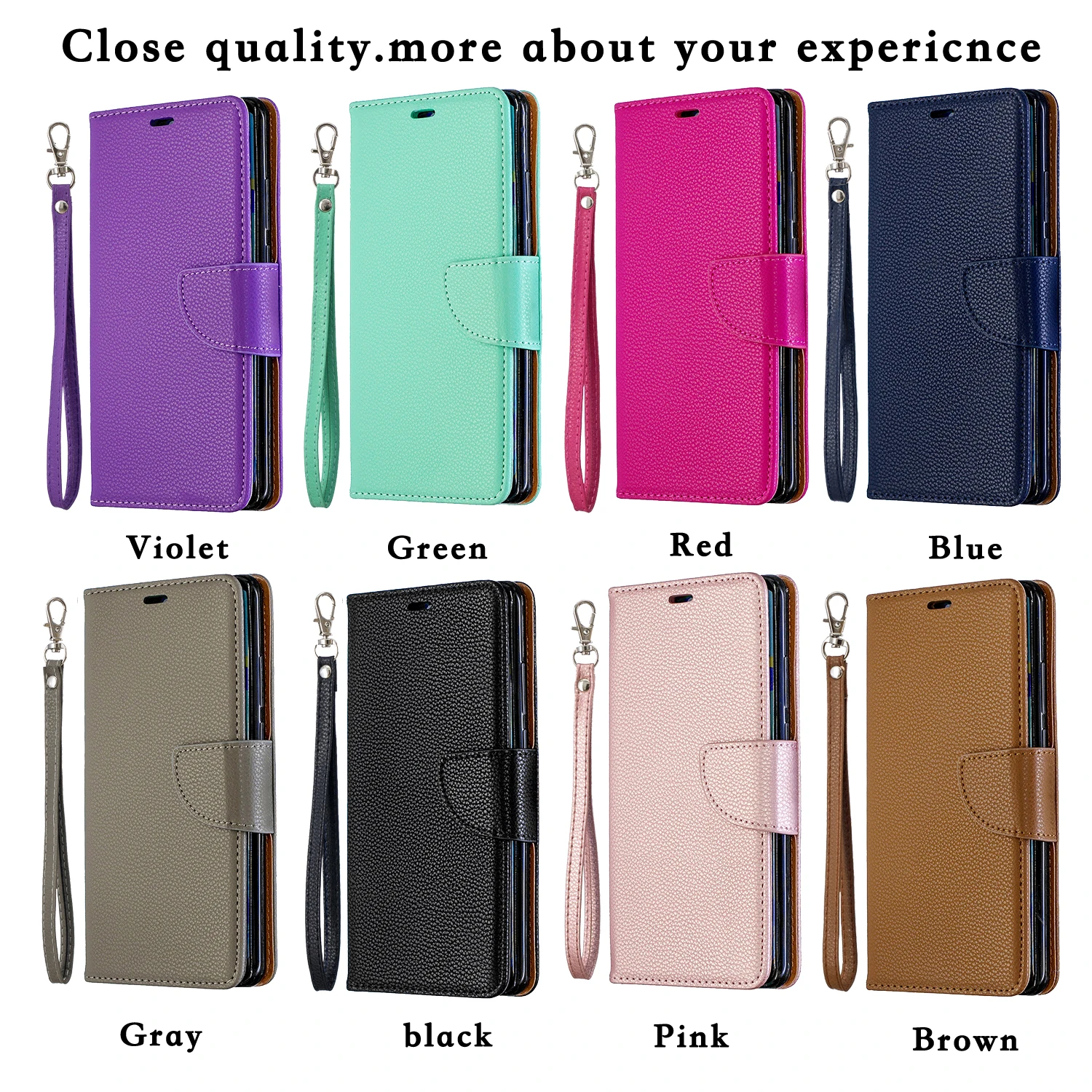 

For Huawei P30 P30 PRO PU Leather Flip Wallet Case Phone Cover with Strap