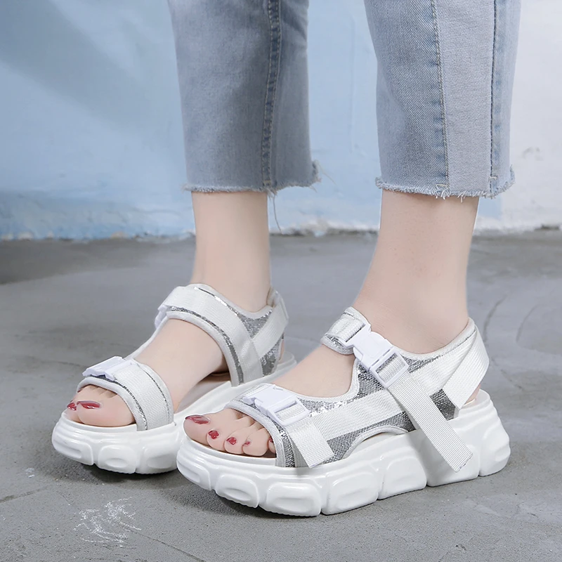 RASMEUP Women Chunky Sandals 2019 Fashion Summer Women Platform Shoes Comfortable Casual Woman