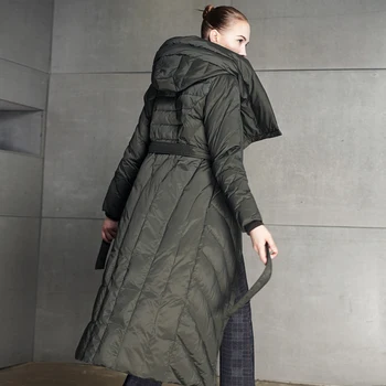 

Winter Jacket Women 2018 New Hooded Winter Coat Women Female Thick Warm Long Down Parka White Duck Down Jacket Women's Down Coat