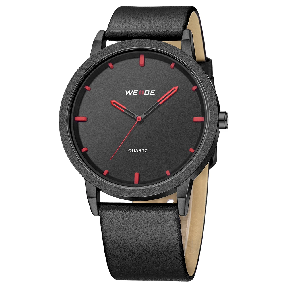 WEIDE Оригинальные кожаные модные повседневные мужские часы лучший бренд класса