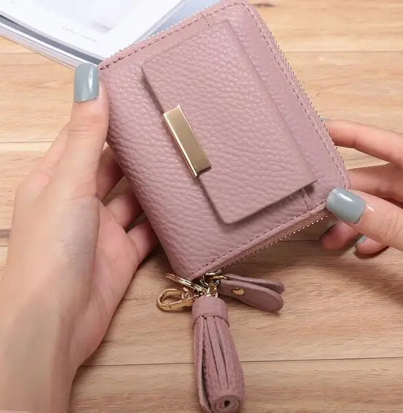 

L1 2019 High-quality lady's Pink Wallet Fashion pocket purse