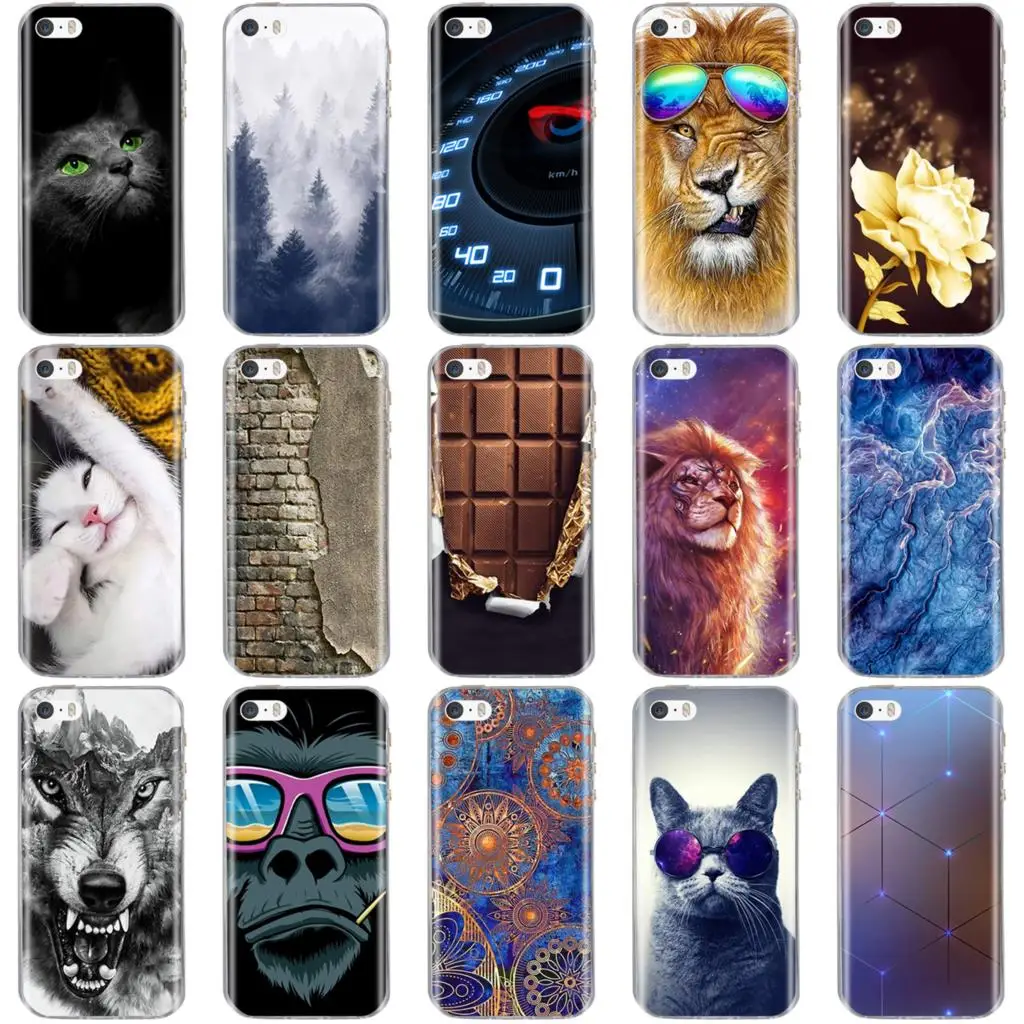 

4.0 inch FOR iPhone 5S Case Silicone Soft Cover For iPhone 5 5S Case 3D Cute Fashion Bag For Coque iPhone 5 5S SE Phone Cases