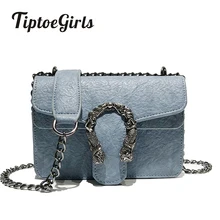 Moda 2018 Pequeno Saco Cadeias Mulheres Doce Cor Retro Sacos Do Mensageiro Feminino Bolsa Saco De Retalhos de Ombro do Saco Das Mulheres Bolsa Feminina