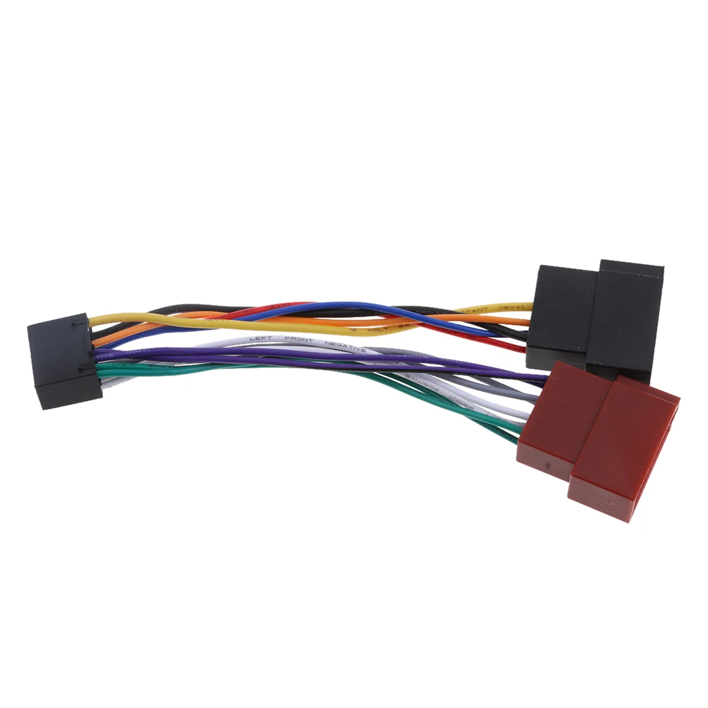 1 шт. провода жгута адаптер для Kenwood/JVC автомобиля стерео радио ISO стандартный разъем адаптера 16 контактный разъем кабель