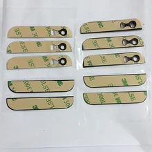 (100Sets/Lot ) for iPhone 5S Top Bottom Back Cover Glass+Adhesive+camera Lens+Flash Diffuser Assembled