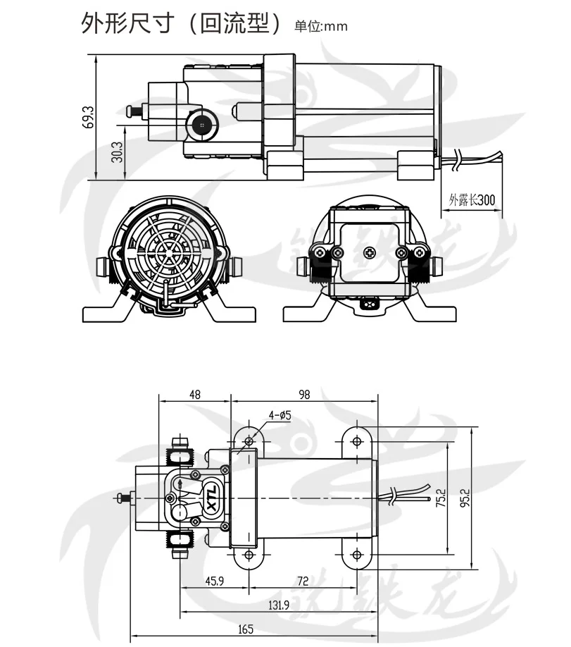 DC 24 V 80 W 130PSI 5.5L/Min водяной мембранный самовсасывающий насос высокого давления сельскохозяйственный Электрический водяной насос Автомойка спрей