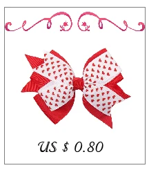 Ncmama аксессуары для волос банты на голову девочек Grosgrain Riibon Hairbows 7 дюймов Большой День Святого Валентина Детские Заколки головные уборы