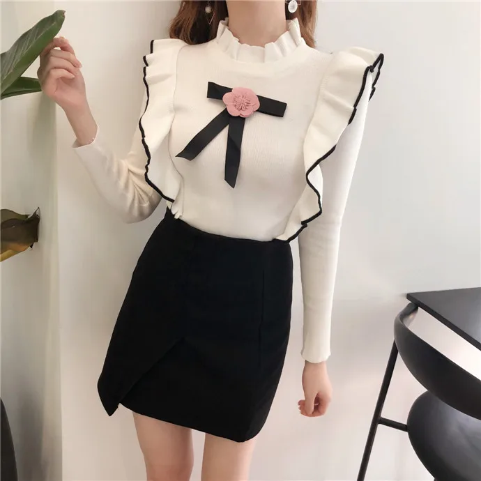 Women's dress autumn and winter style corduroy round collar lantern sleeve long sleeve (5)