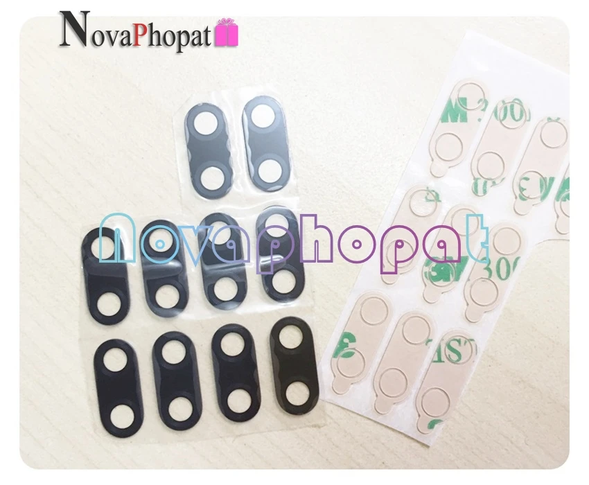 Nova phopat черный объектив для huawei Honor 8X9 lite play 7x mate 10 nova 3i задняя большая задняя камера стекло объектив с наклейкой 10 шт./лот