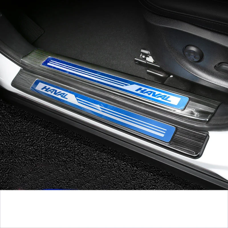 

Lsrtw2017 Stainless Steel Black Titanium Steel Car Rear Guard Threshold for Great Wall Haval H2s H4 2011-2020 2019 2018 2017