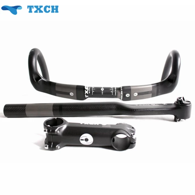 Cheap Txch Newest Full Carbon Fibre Saddle  /Seapost /Handlebar Free Shipping