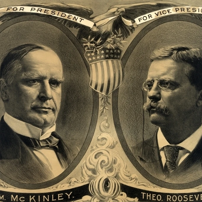 McKinley-Roosevelt Campaign Poster  1900 Poster Print by Science Source (36 x 24)