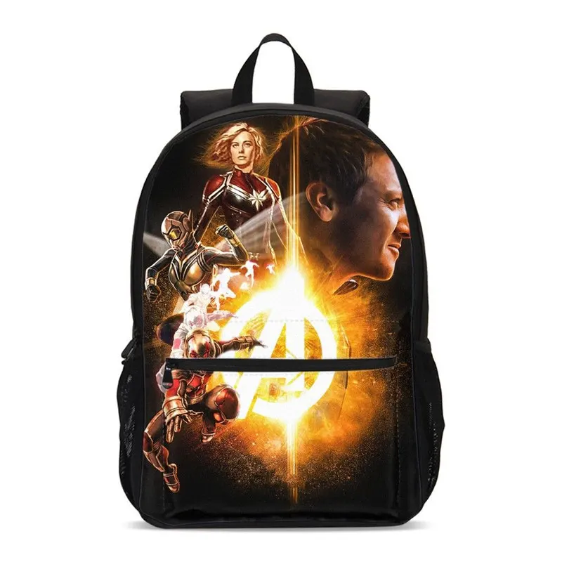 

Backpack For Boys Girls Fashion Marvel Super Hero Captain Marvel Prints School Bag Teenage Children Bookbag Mochila Escolar 2019