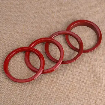 

CITALL 4Pcs Car Dashboard Air Outlet Vent Cover Trim Ring Red ABS Fit for Jeep Wrangler JL 2018 2019 Styling
