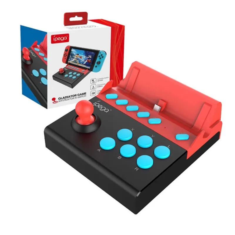 USB аркадный джойстик PG-9136 для Nintendo Switch single Rocker игры джойстика Nintendo Switch NS с 8 Tubro экшн-кнопок - Цвет: RED