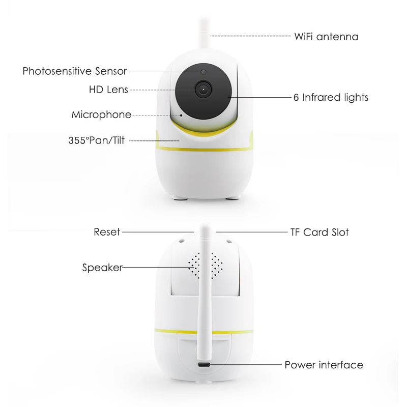 Ampand 720 P HD Беспроводной безопасности IP Камера Ночное Видение Поддержка карты