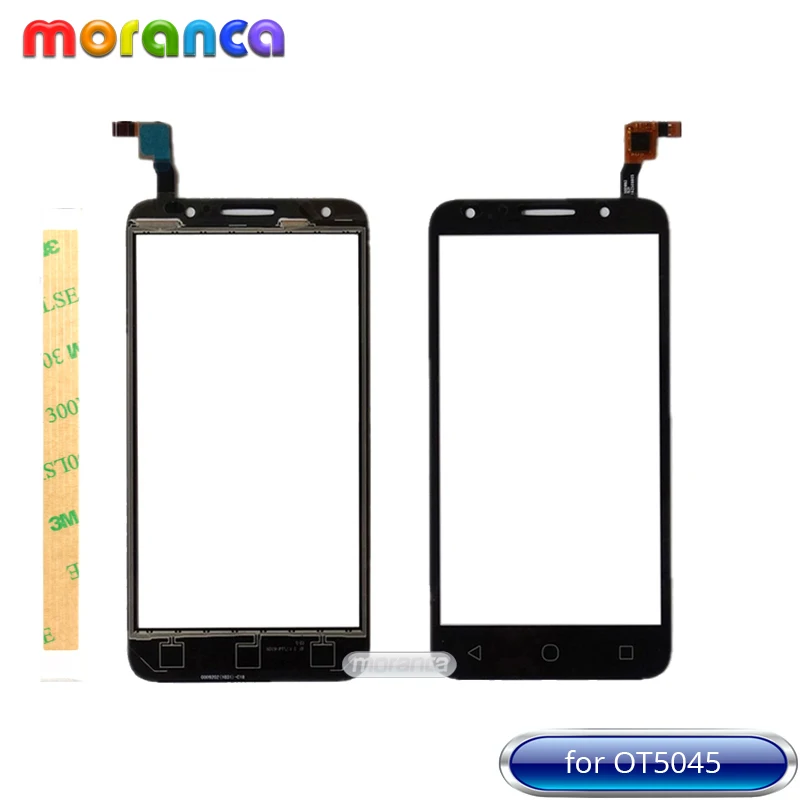 5,0 ''для Alcatel One pixi 4 4G 5045 OT5045 5045A 5045D 5045G сенсорный экран дигитайзер стеклянная Сенсорная панель белый черный+ 3M лента