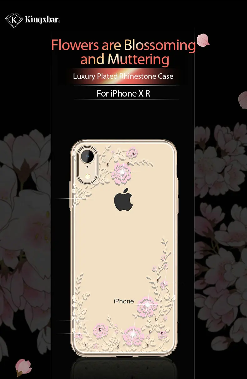 KINGXBAR for iPhone XR Cover Gorgeous Case for iPhone XR Case Luxury for Apple iPhoneXR Coque Crystals 2018 New Stylish 6.1      (1)