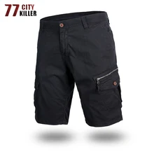 77 City Killer летние грузовые шорты мужские тактическая, боевая, милитари шорты Мужская хлопковая верхняя одежда мульти-карман шорты брюки размер 28-40