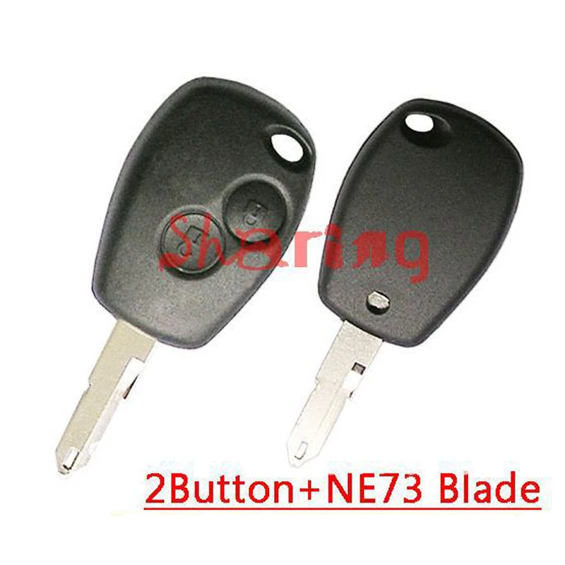 2 кнопки дистанционного ключа для Renault Kangoo Megane Laguna PCF7946/PCF7947 чип 433 МГц NE73 лезвие(5 шт./лот