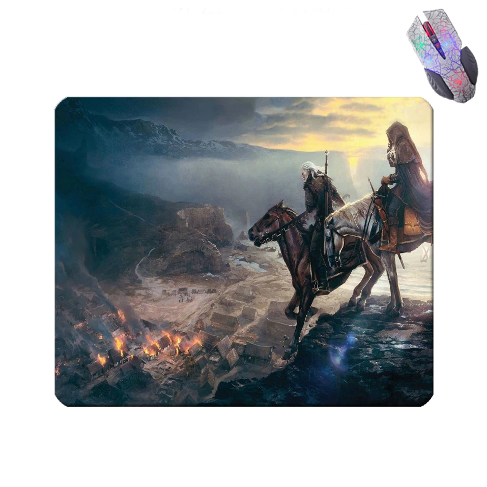 Witcher 3 Geralt And Ciri Large Gaming Mouse Pad Anti slip Professional