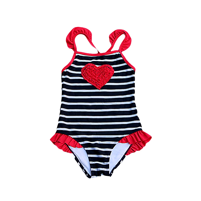 

2019 New Girls Swimsuit One Piece Striped Chidlren's Swimwear One Piece Girls Swimwear Kids Beachwear Bathing Suit G1- CZ972