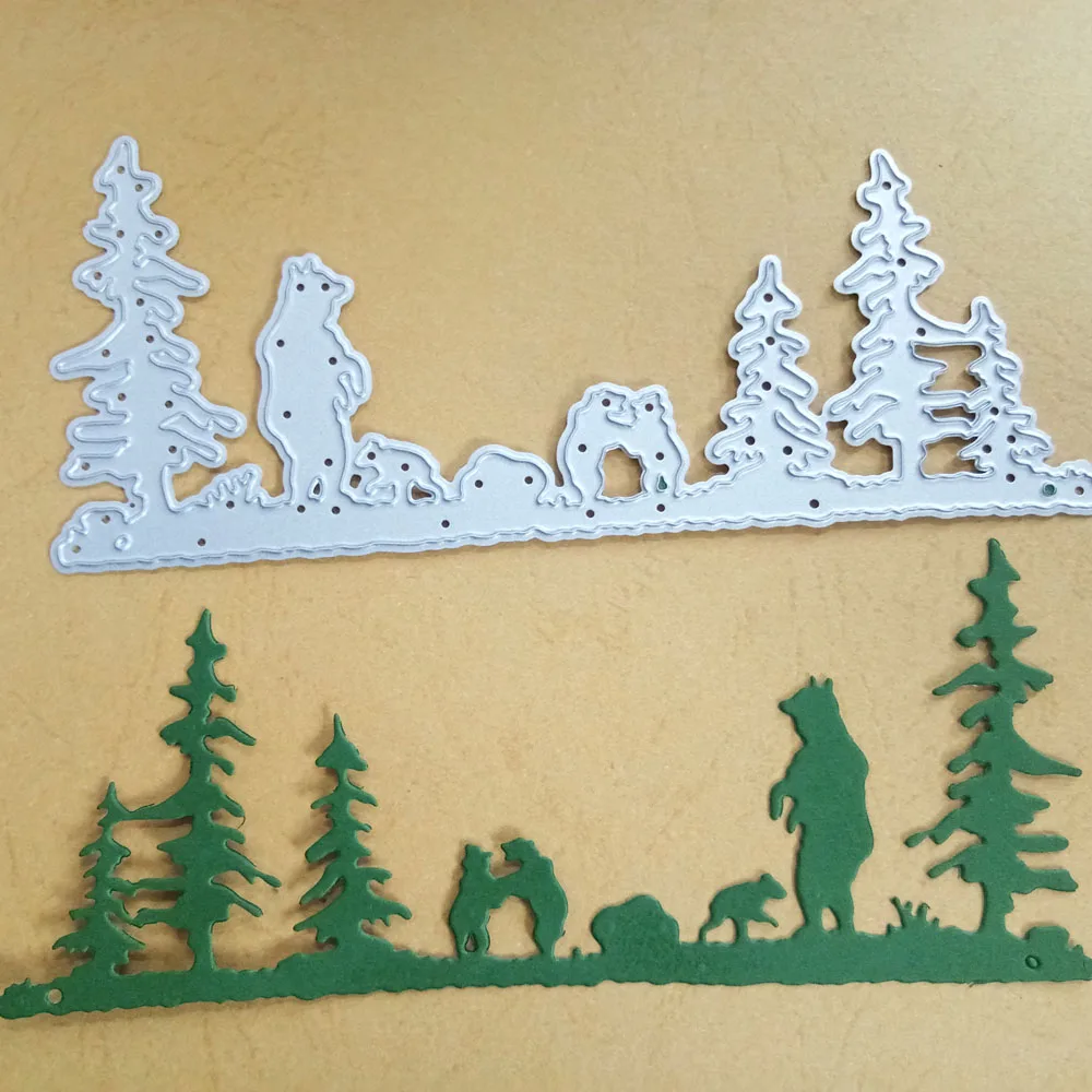 

Estel Forest Tree Bear Metal Cutting Dies for DIY Scrapbooking Embossing Decorative Crafts Cards Making New 2019 Die Cuts