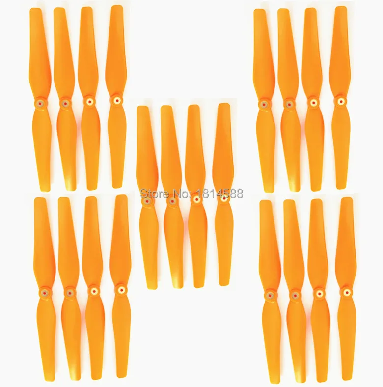 

New 5 sets syma X8 X8C X8W X8G four shaft remote control plane aircraft propeller blade main orange fan blades X8C-05-06