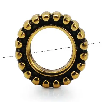 

Fashion jewelry findings metal square beads frame, vintage gold granulated beads frame wholesales