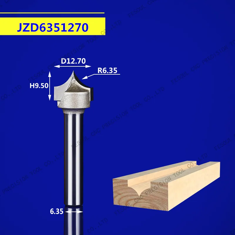 12,7 мм shank-1PCS, станок с ЧПУ деревообрабатывающий фрезерный станок, вольфрамовая твердосплавная Концевая фреза, NeedleNose Гравировальный Бит, МДФ, Деревянный инструмент