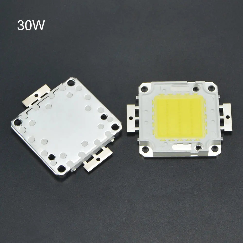 1 шт. полный Вт 10 Вт 20 Вт 30 Вт 50 Вт интегрированный чип высокой Мощность светодиодный чип DIY светодиодный светильник Медь кронштейн для Точечный светильник лампа светильник