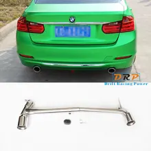 Melhor Qualidade para fora único bilateral três tipo de fibra de carbono e aço inoxidável garganta cauda fit 13-16 BMW 3 série 320, 420F35, F30