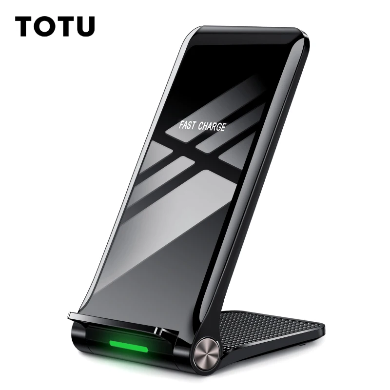 TOTU Qi Беспроводное зарядное устройство для iPhone Xs Max Xr X 8 Samsung S9 S8 Note 9 Phone
