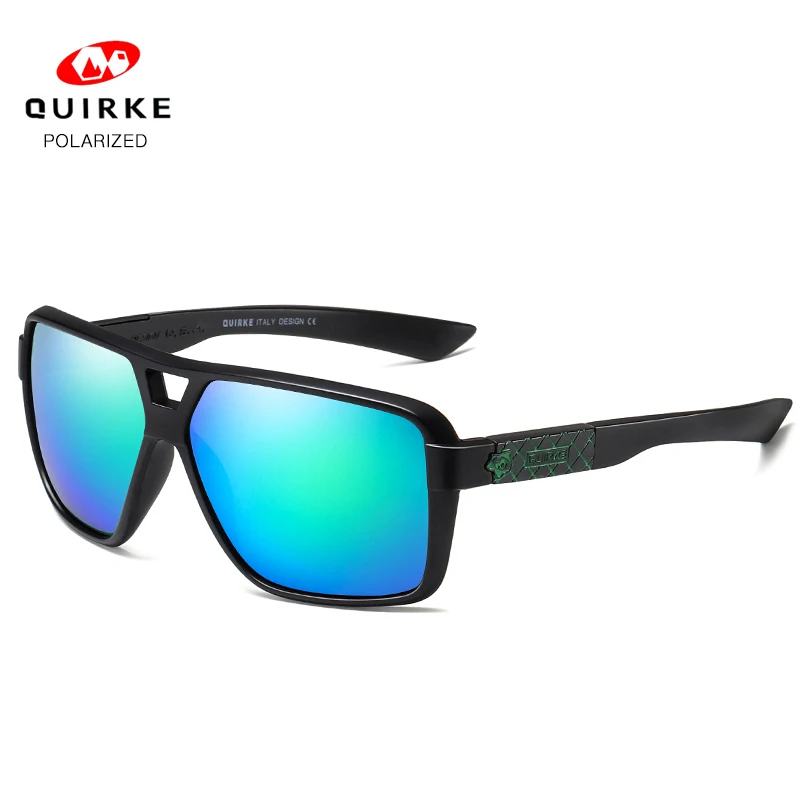 Quirke солнцезащитные очки мужские Поляризованные крупные женские солнцезащитные очки для вождения солнцезащитные очки Квадратные очки в крупной оправе Роскошные, спортивные и фирменные глаза - Цвет линз: 5
