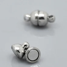 DoreenBeads 1 набор серебряных магнитных застежек 12x6 мм(4/" x2/8"