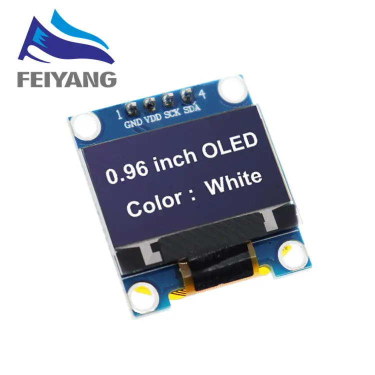 Продукт 0,96 дюймов OLED IIC белый/желтый синий/синий 12864 OLED дисплей модуль IEC SSD1306 плата с ЖК-экраном для Arduino