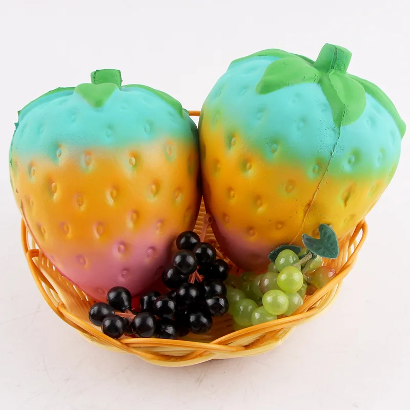 Slow Rising Squishy Kitchen Food Fruit Pretend Play Educational Jumbo Cute Strawberry Squishy