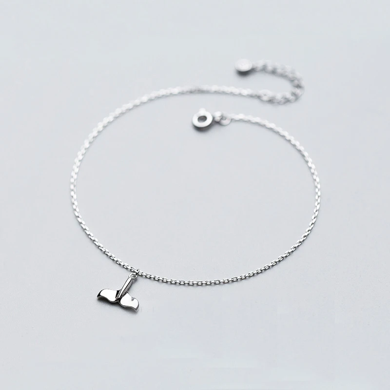 MloveAcc Real 925 Sterling Silver Anklet Chain Summer Jewelry Mermaid Tail Ankle Bracelets Wholesales MloveAcc Real 925 Sterling Silver Anklet Chain Summer Jewelry Mermaid Tail Ankle Bracelets Wholesales