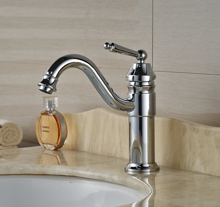 

Chrome Finished !Modern Chrome Finished Bathroom Basin Faucet Mixer Tap