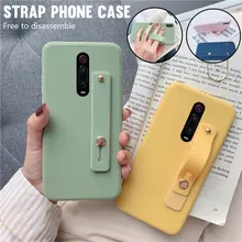 Wrist Strap Hand Band silicone case for xiaomi redmi note 7 6 pro 5 7 7A 6a K20 pro mi 9 8 a2 lite se a1 5x 9t stand back cover