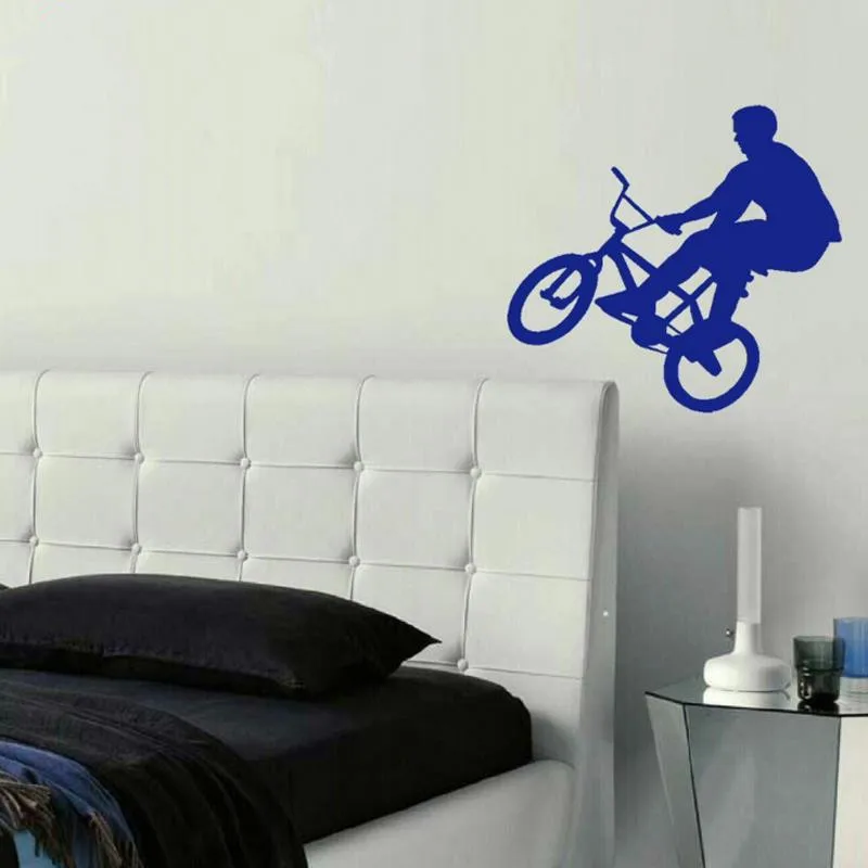 Большой настенный плакат BMX для детской спальни переводной трафарет наклейка