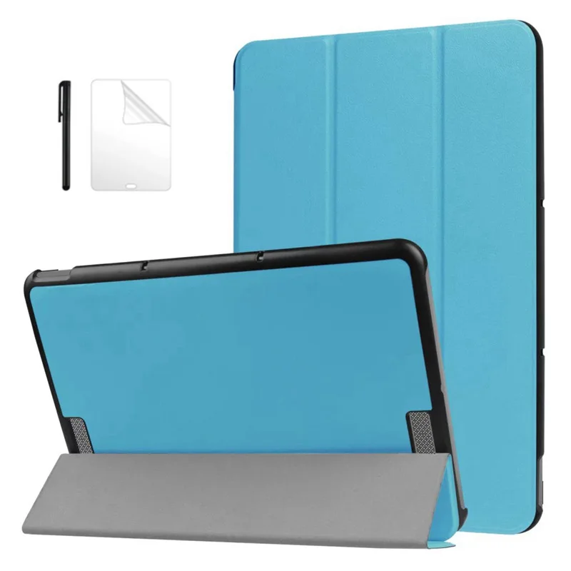 

Slim Flip PU Leather Case For Asus Transformer Book T101HA smart Cover for Asus T101 ha 10.1inch protective tablet case+Film+Pen