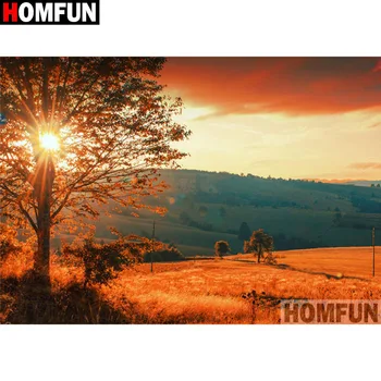 

HOMFUN Full Square/Round Drill 5D DIY Diamond Painting "Sunset scenery" 3D Embroidery Cross Stitch 5D Home Decor Gift A17410