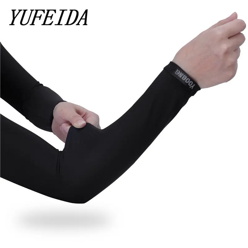 

YUFEIDA Sports Arm Sleeve, UV Protection Arm Warmers Cooling Compression Sunscreen Spf Sleeves Cover Skin for Men Women