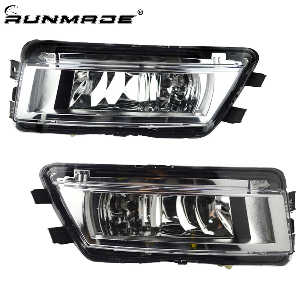 runmade Front Bumper Clean Fog Lights Fog Lamp Assembly ...